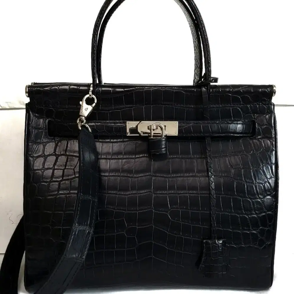 Crocodile leather Tote Bag