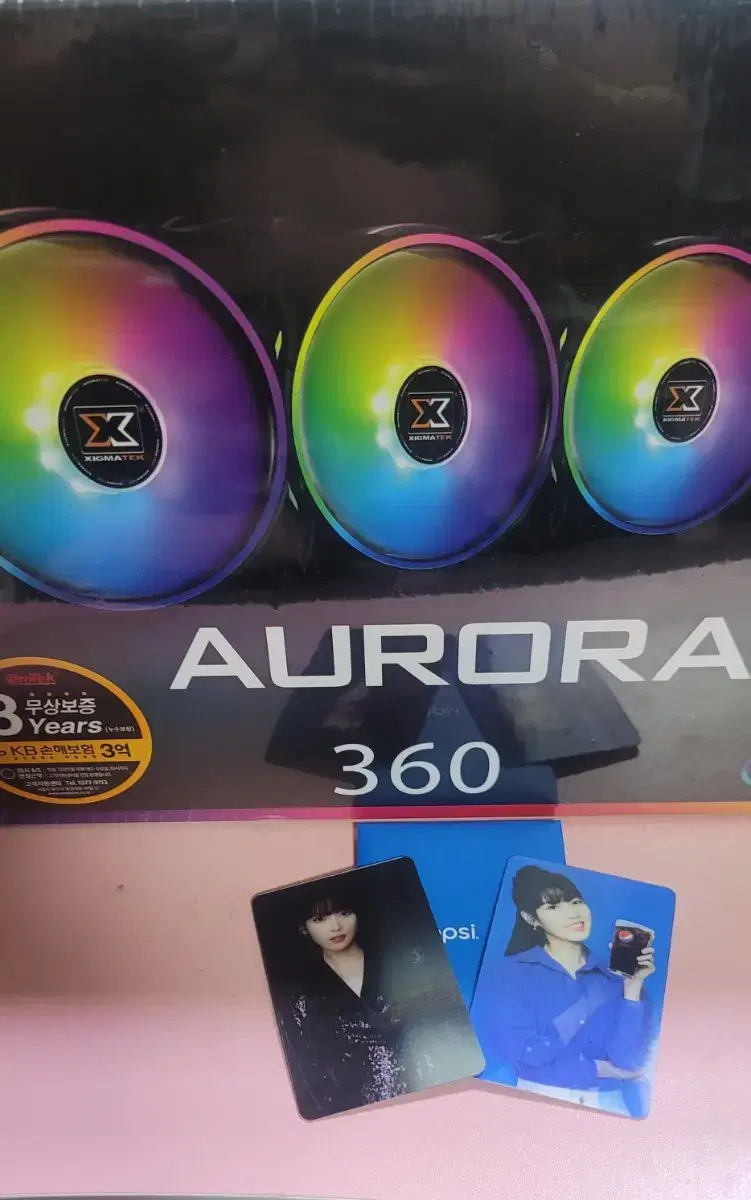 Sealed Sigma-tech Aura 360 liquid-cooled radiator + photocard