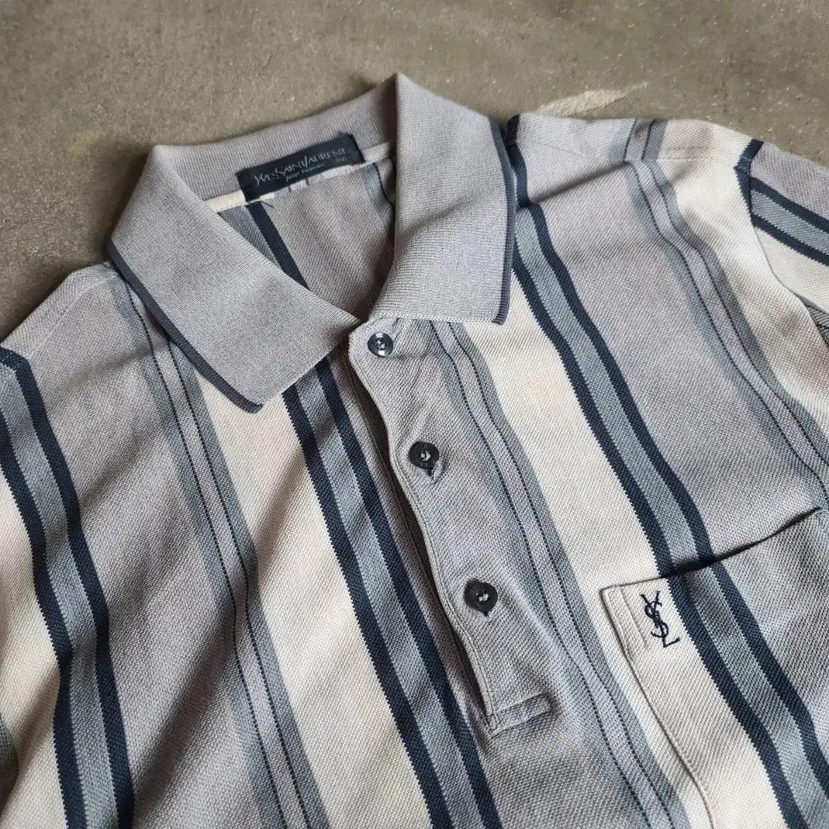 Genuine Yves Saint Laurent striped karati