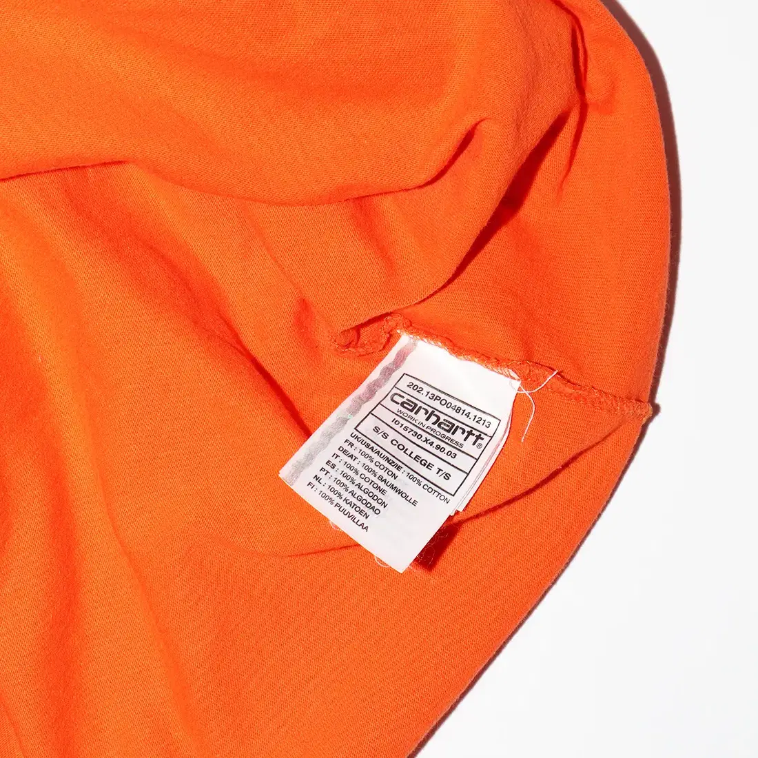 CARHARTT WIP College SS T-Shirts, Orange