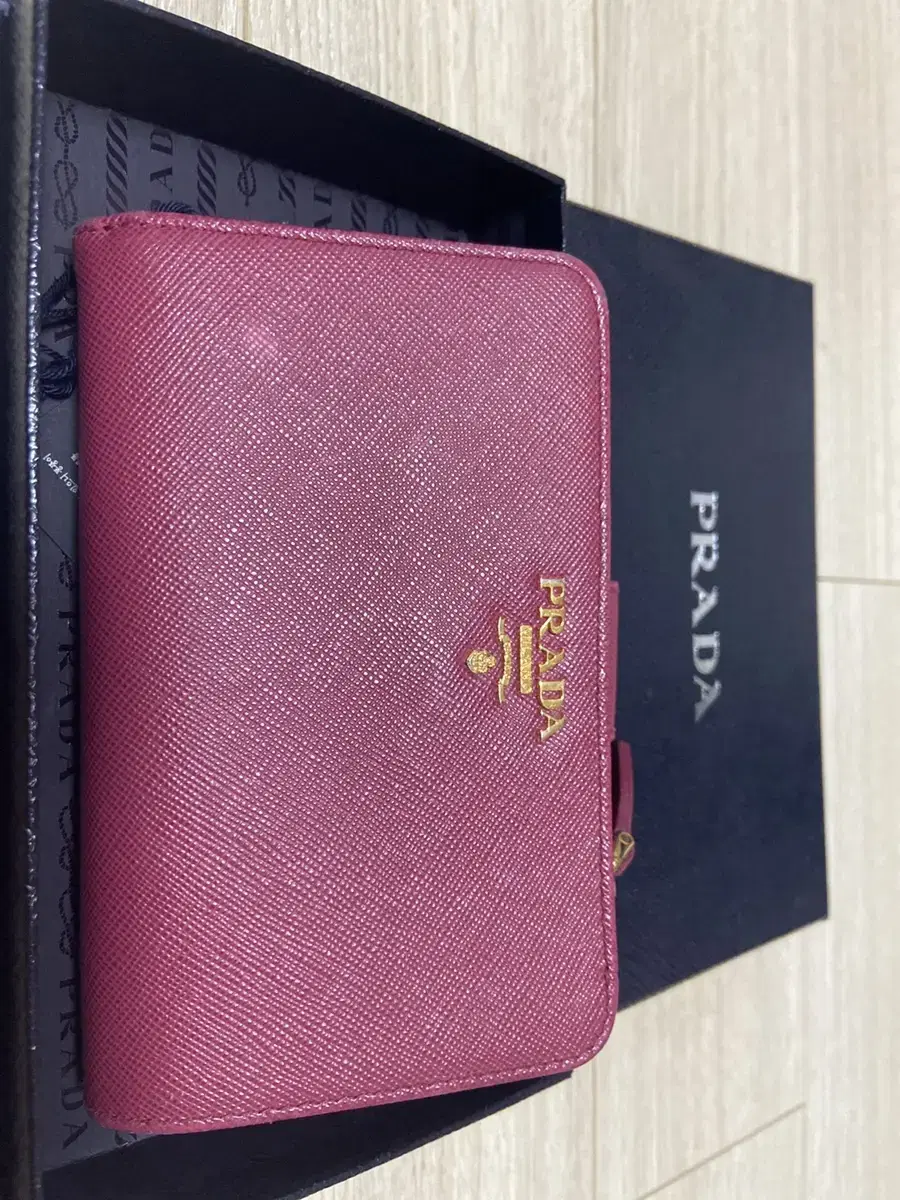 Prada Pink Medium Wallet Genuine