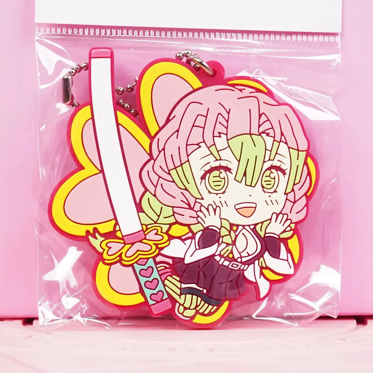 Vahn First Lottery H Prize Demon Slayer Kyonkkyara Rubber Strap Kanroji Mitsuri Goods