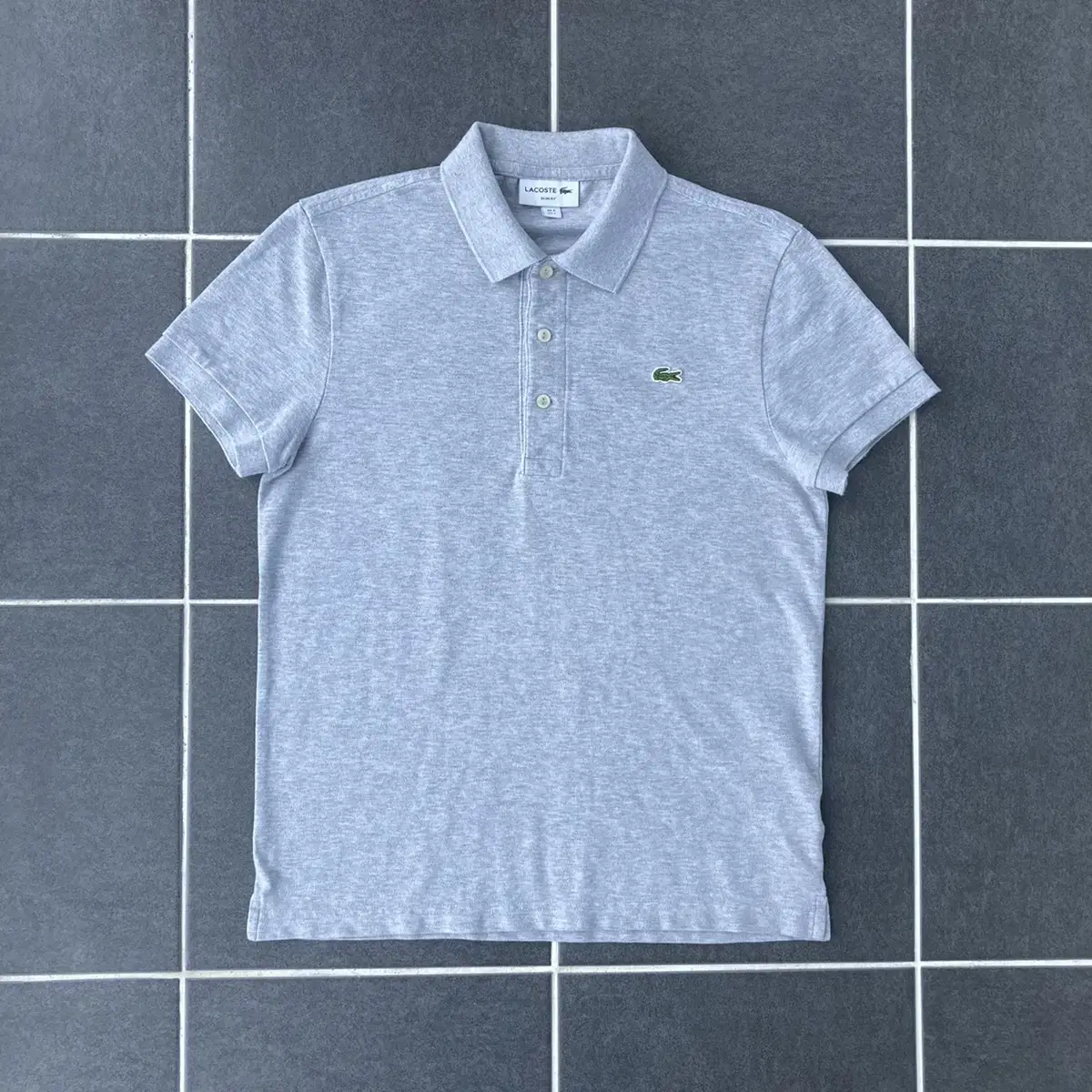 (95)Lacoste Gray Polopiquetti S