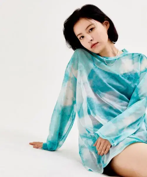 Miyauvaimina Taidai Mulnayam Mesh See-Through Long Sleeve Tee