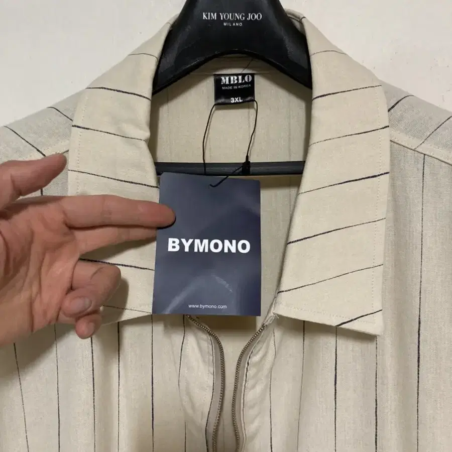 (땡처리)BYMONO 반팔집업셔츠(3XL)