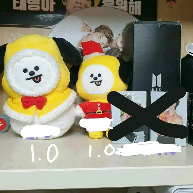 BT21 방탄 치미 인형 맥도날드 방탄 포카