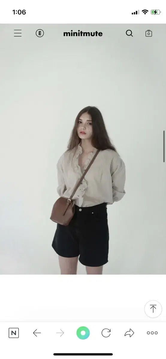 미닛뮤트 BELT MINI COIND BAG TAN BROWN