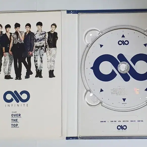 인피니티 1집 Over The Top 앨범 시디 CD