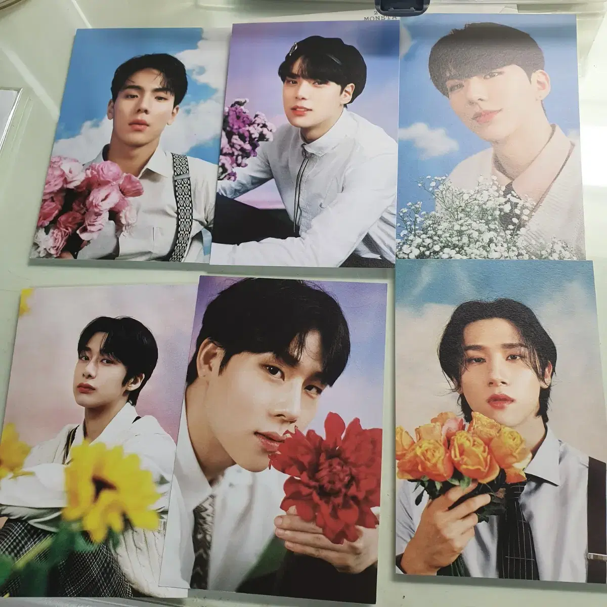 monsta x seasons greetings postcard set in bulk