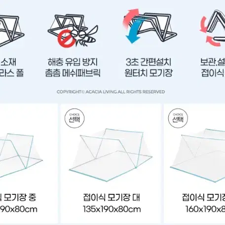 [새상품+택포] 3초모기장 3초면펴지는 초간단접이식 모기침대텐트 인기