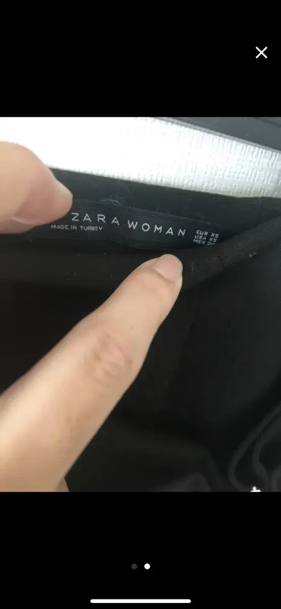 ZARA 블랙 미니스커트 xs사이즈 택포