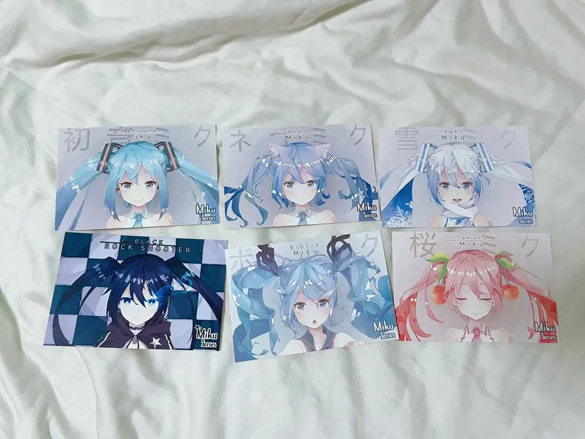 Hatsune Miku merchandise postcard 6 items