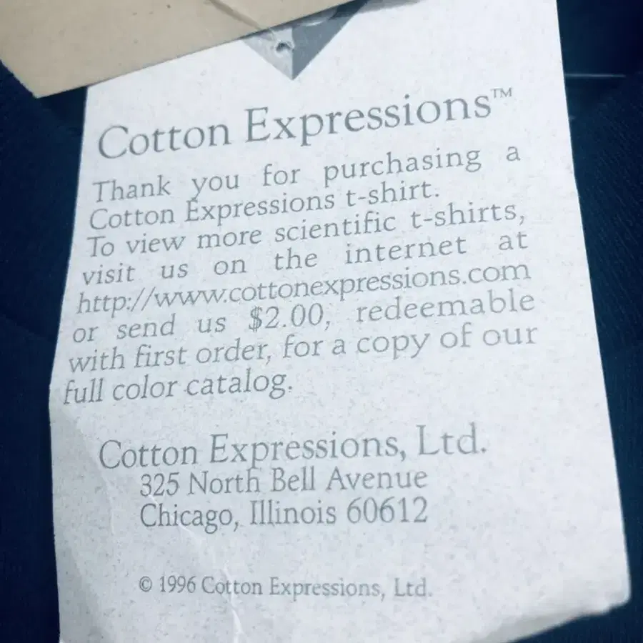 1996 Cotton Expressions, Ltd 데드스탁 티셔츠