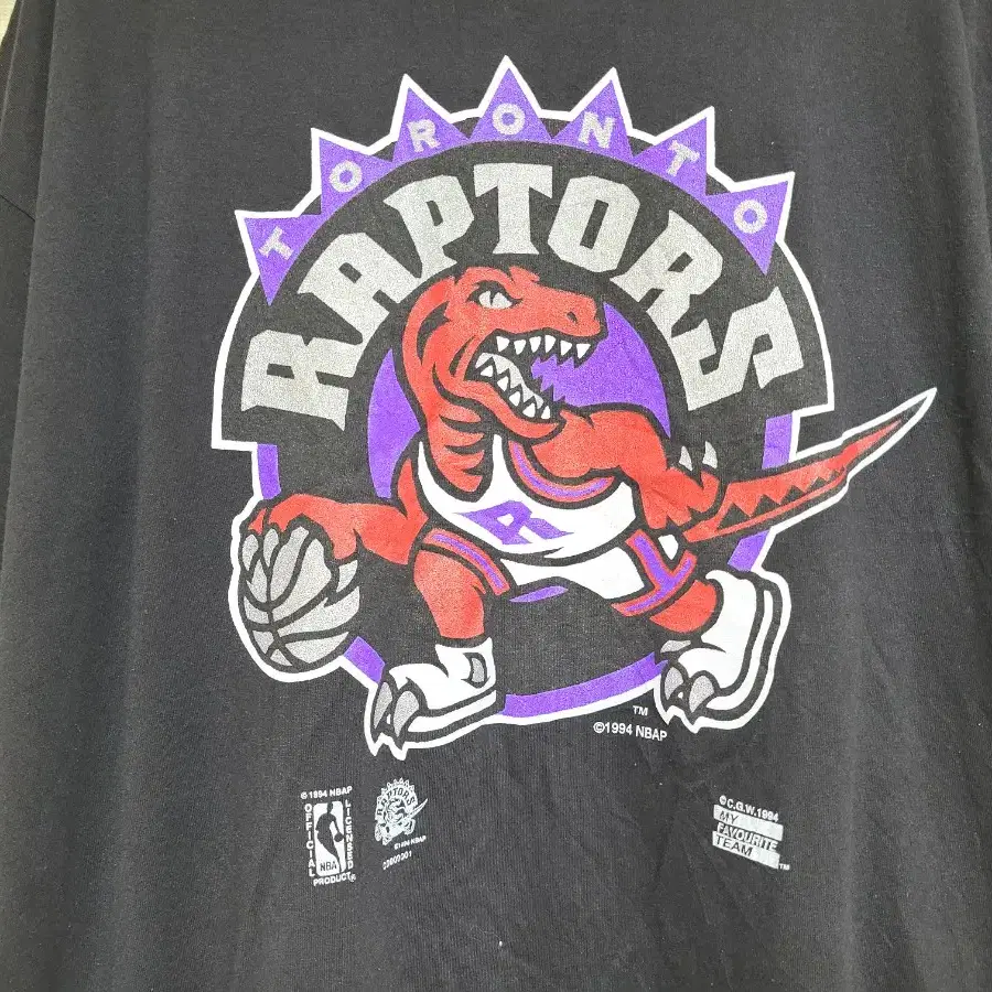 my favorite team 1994 NBA 토론토 랩터스 빈티지티셔츠