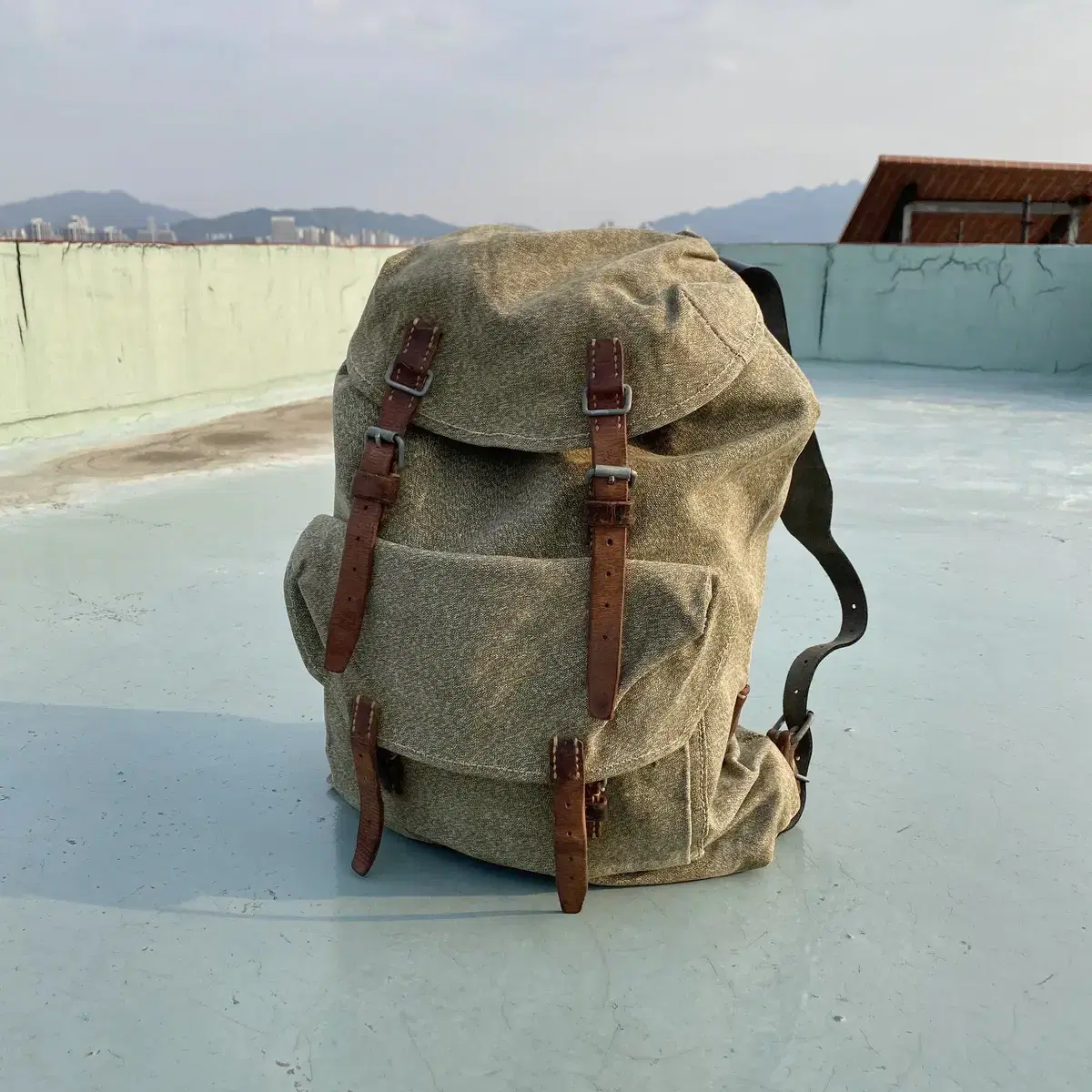 50's 스위스군 Salt & Pepper Rucksack