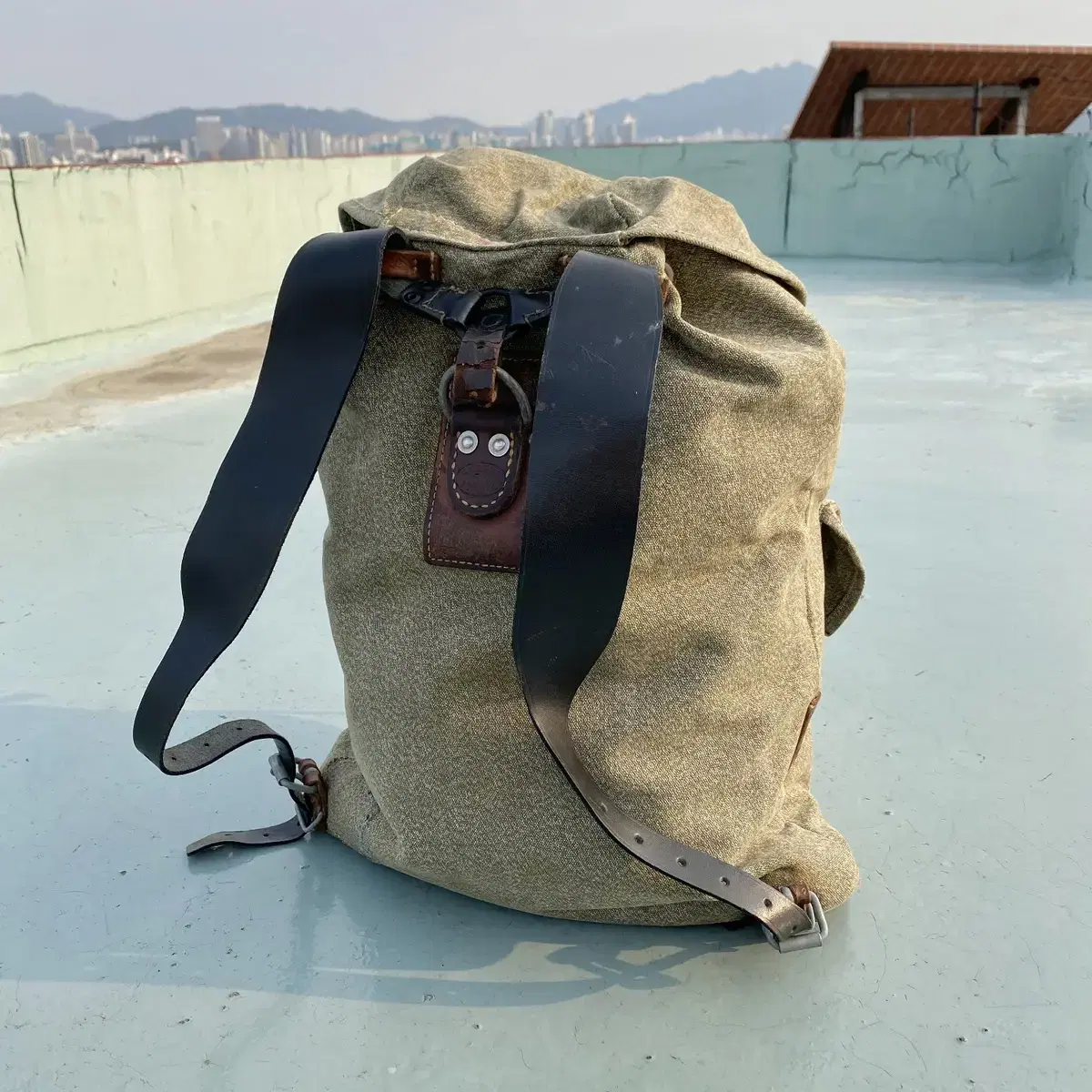 50's 스위스군 Salt & Pepper Rucksack