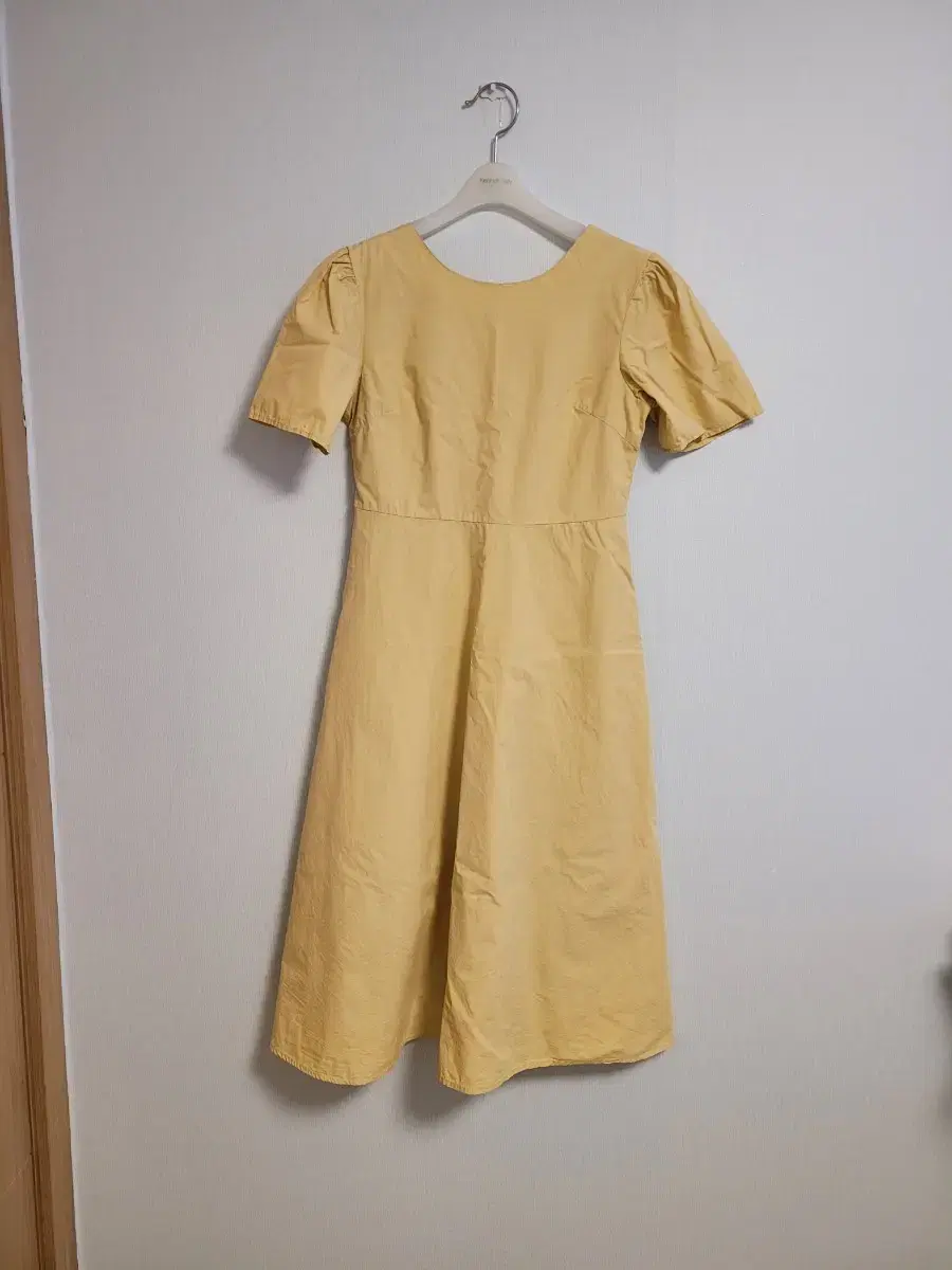 short sleeve yellow rustic one piece