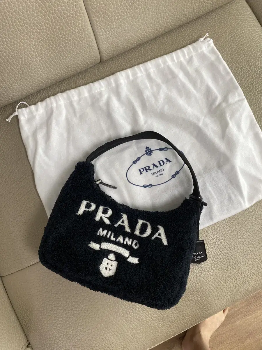 Prada Hobo Terry Black New Product