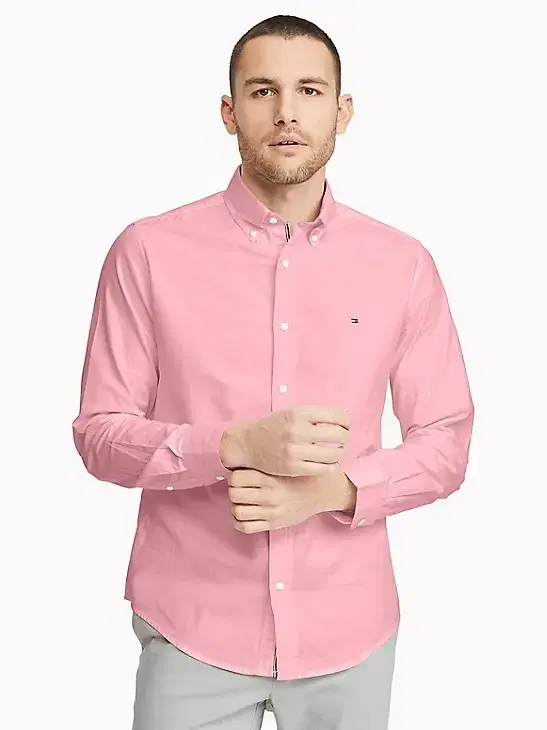 (XS) Tommy Hilfiger Oxford Shirt Pink