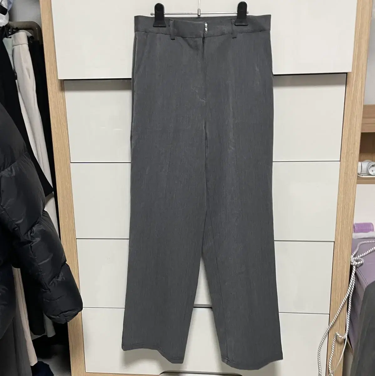 Gray slacks Gray slacks wide leg pants M