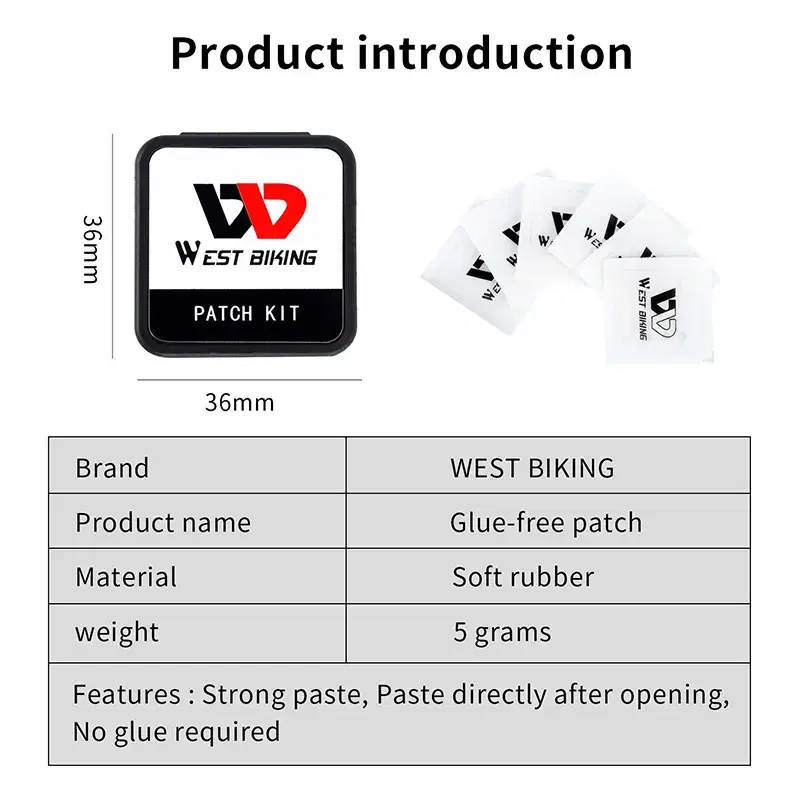 웨스트바이킹 자전거 펑크패치 수리 정비 빵꾸 휴대용 YP9131