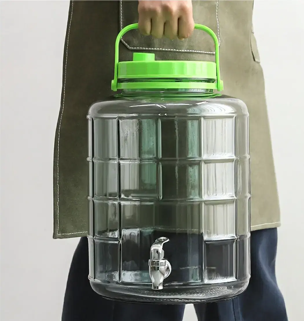 숨쉬는 유리 매실청 수도꼭지 효소병 5L-15L(무료배송)