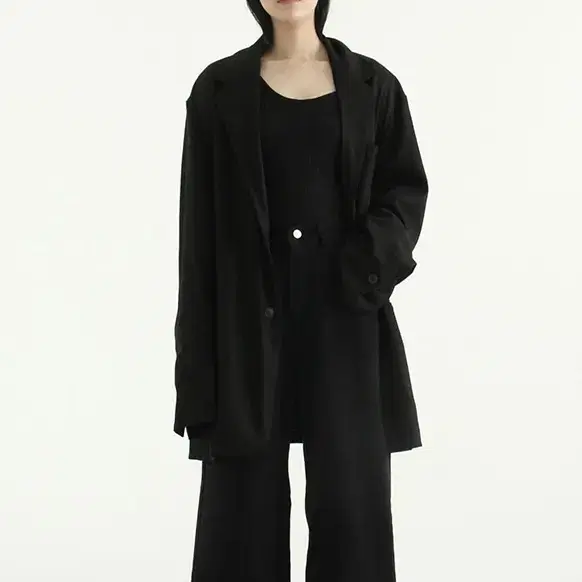 로컬맨션 heavy cotton oversize jacket 오버핏 블랙