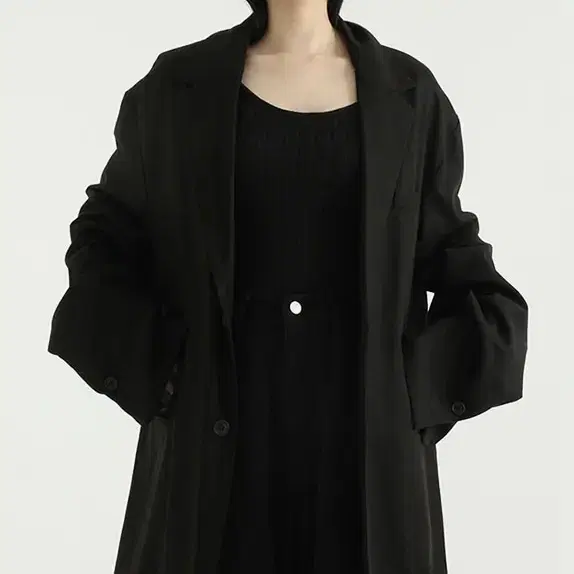 로컬맨션 heavy cotton oversize jacket 오버핏 블랙