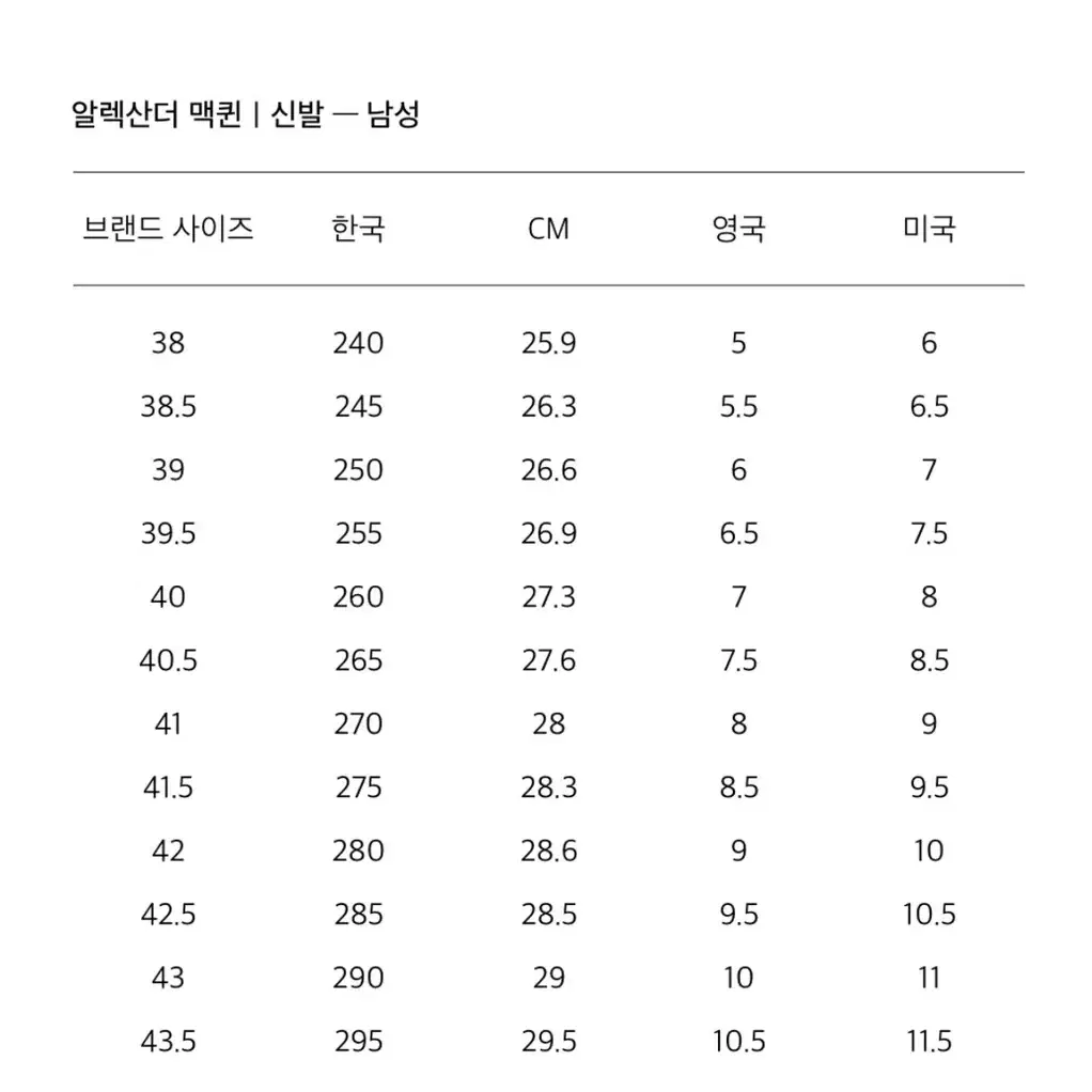 알렉산더 맥퀸 오버솔 250