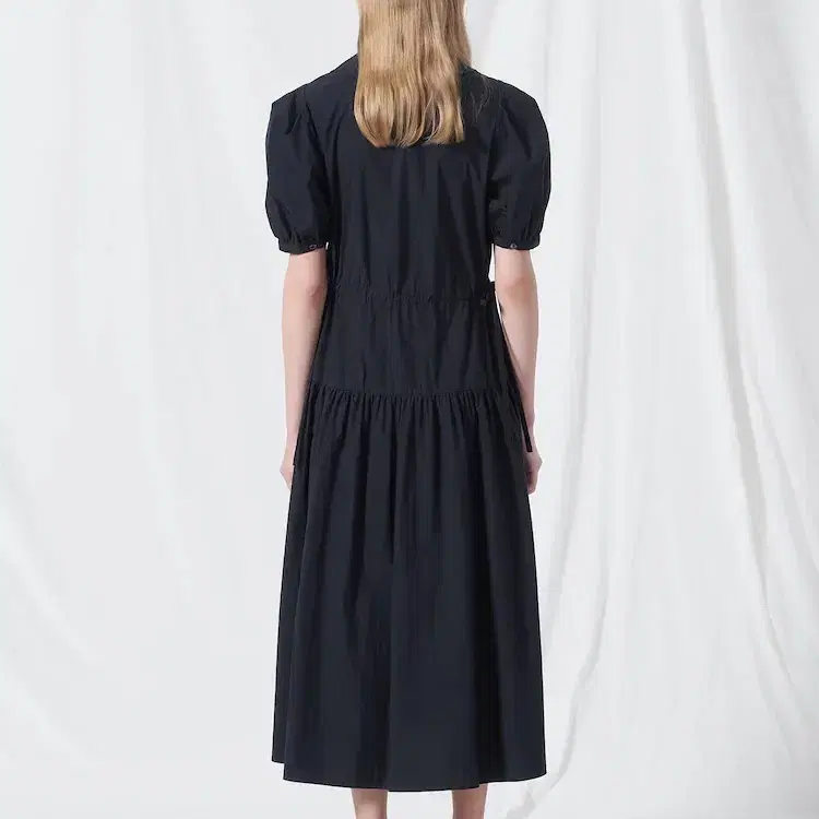 비이커 Summer Clean Collar Dress - Navy