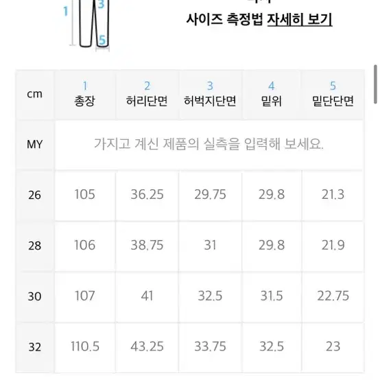 랩101 청바지