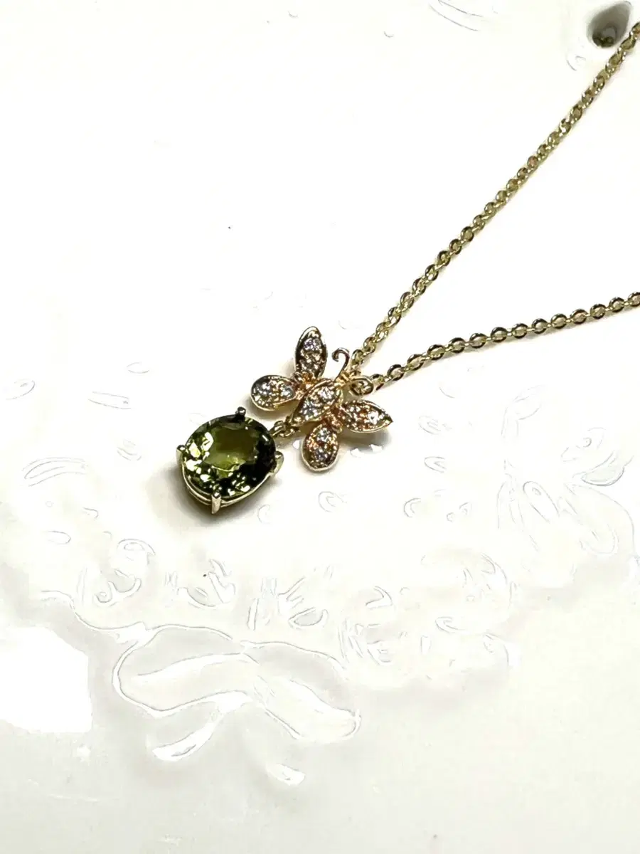 {JujuJuBun} 14K Green Butterfly Keum keum Necklace (lots of rings earrings bracelets)