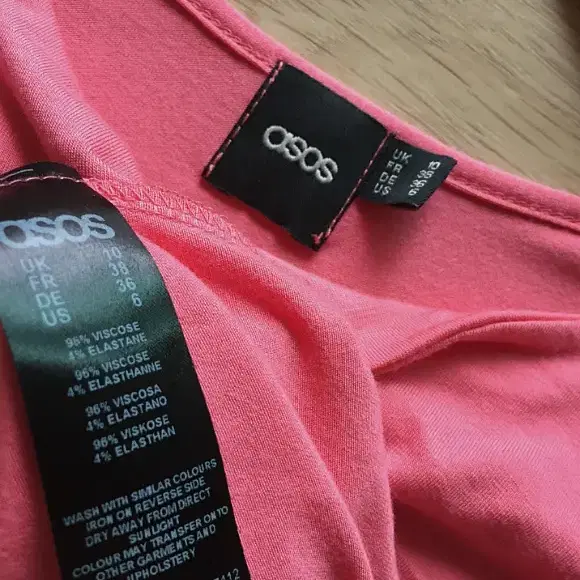 ASOS 아소스 정품 수입 여성 소프트 원피스 핑크