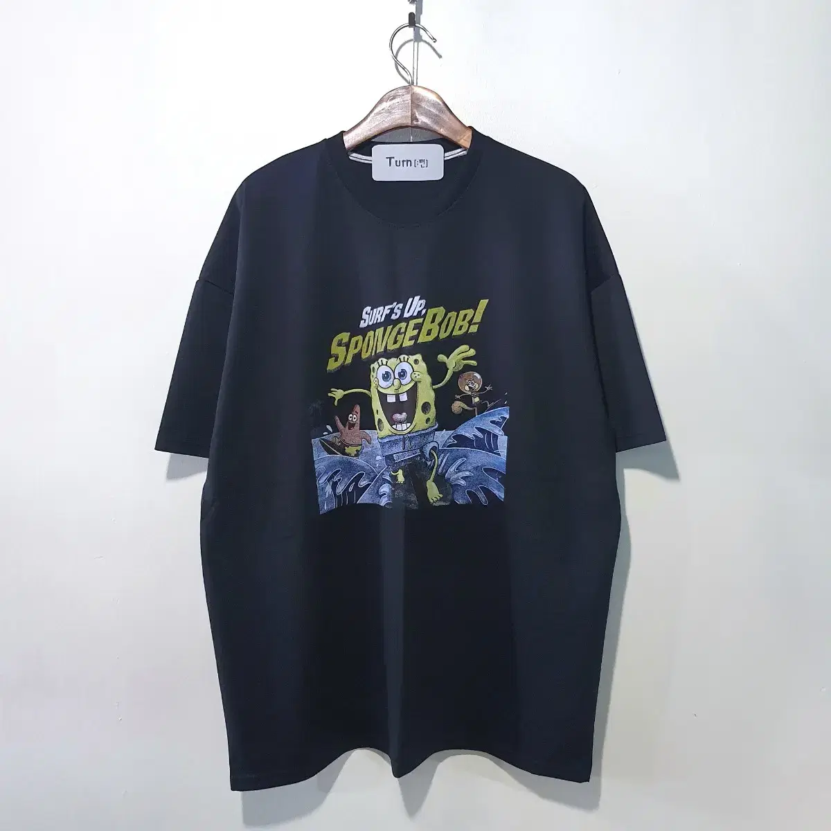 SS신상) SpongeBob Surfer Vahn Short Sleeve Tee 3color