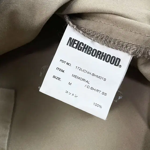 NEIGHBORHOOD 17AW MEMORIAL 네이버후드 셔츠