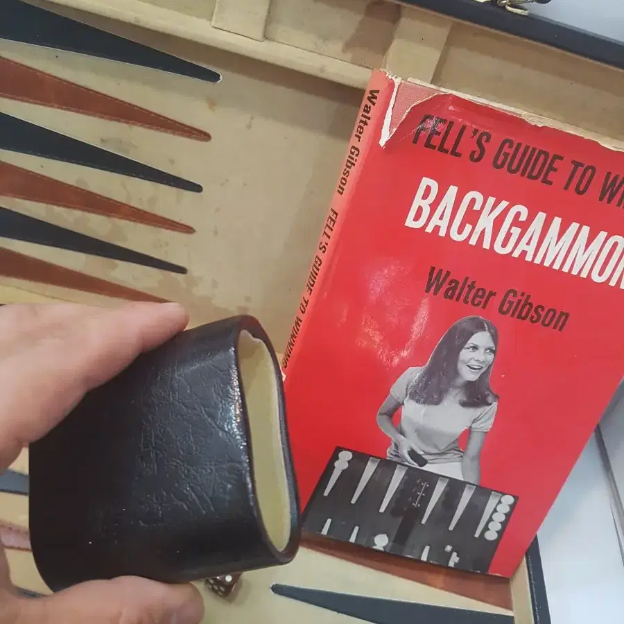 빈티지 골동품 BACKGAMMON 게임