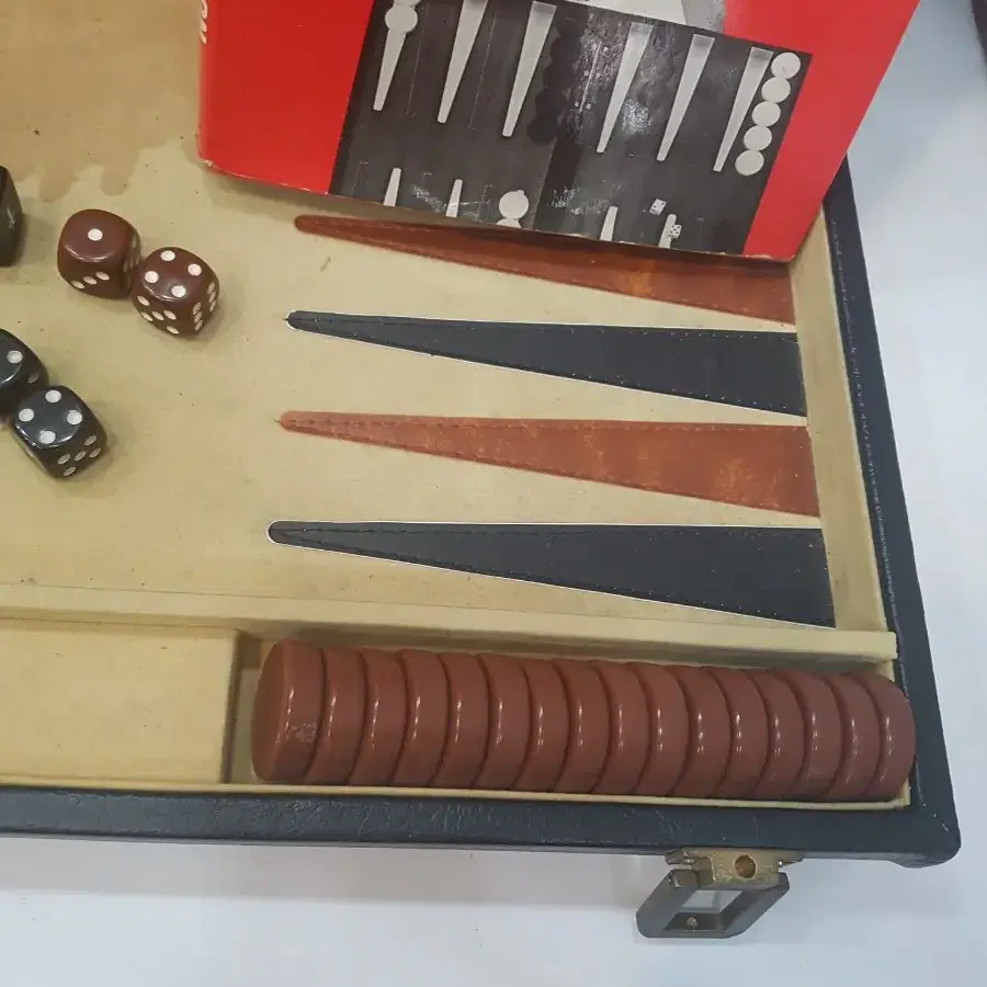 빈티지 골동품 BACKGAMMON 게임