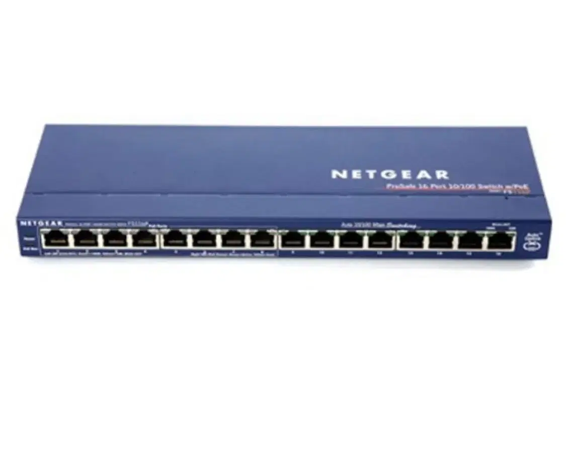 NETGEAR 넷기어 FS116P 스위칭허브 16포트 