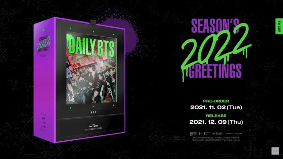 2022 bangtan seasons greetings (full night excluding q)