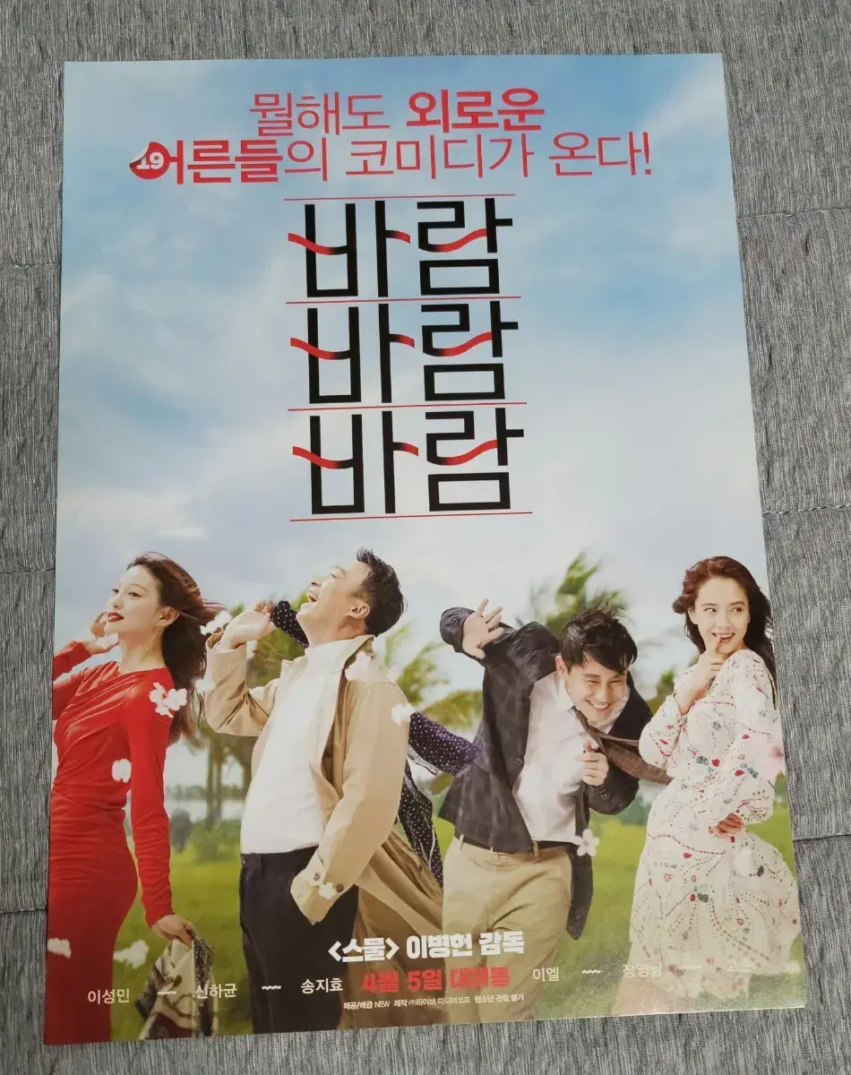 [영화팜플렛] 바람 바람 바람 전단지 (2018) 이병헌 신하균  이엘