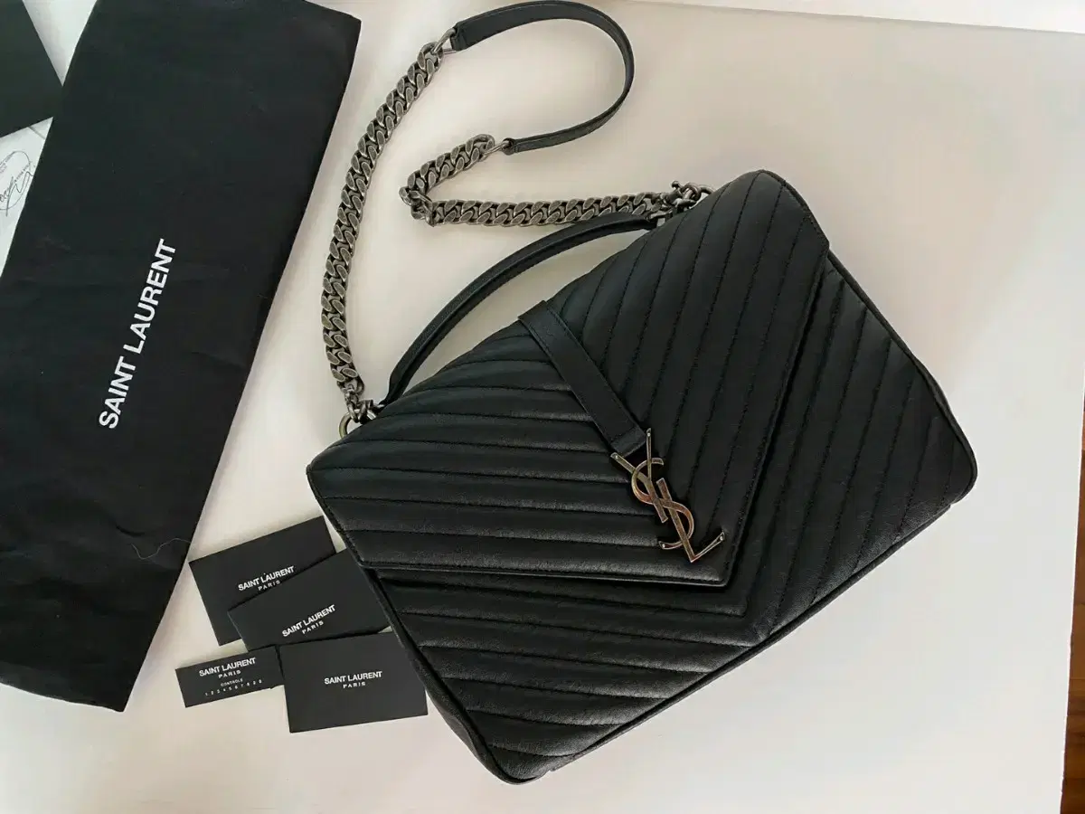 [Genuine] Saint Laurent College Bag Large (L)