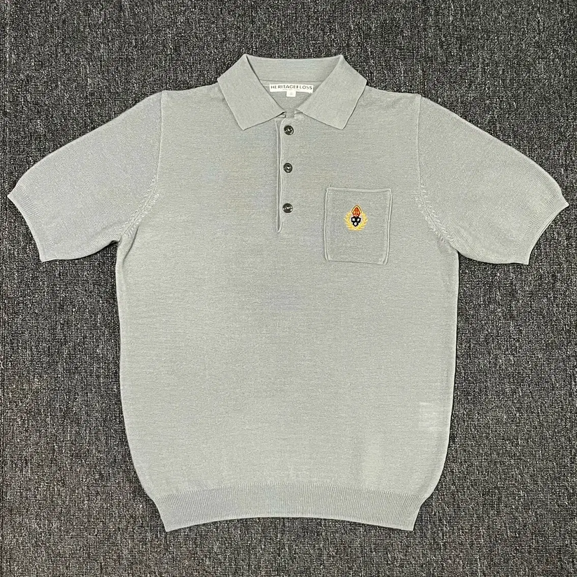 헤리티지플로스 crest polo knit