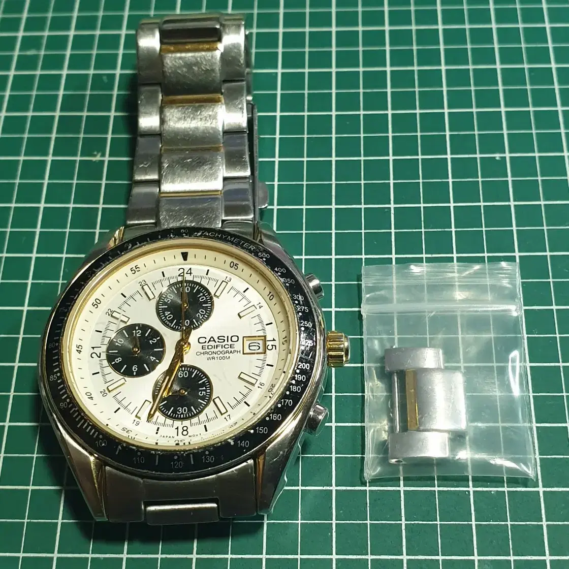 카시오(Casio Edificea)EF-503D-7A 쿼츠 크로노그래프