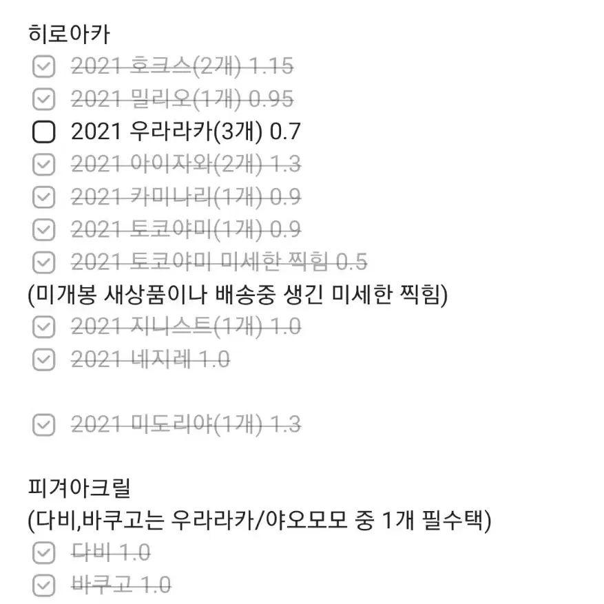 우라라카 2021 히로아카 디오라마 나히아 21 디오라마 아크릴