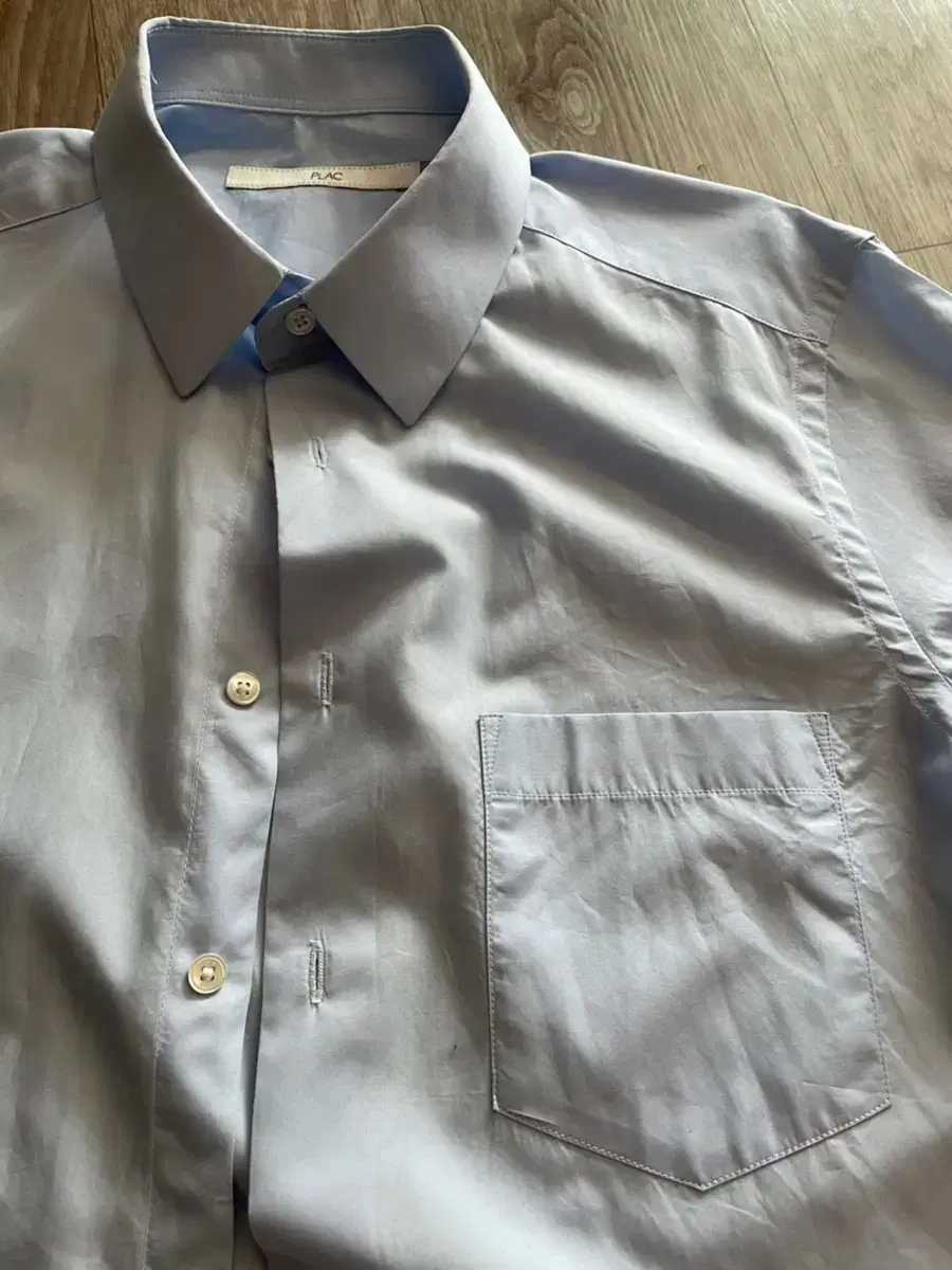 Flax jin light blue formal shirt slim S 