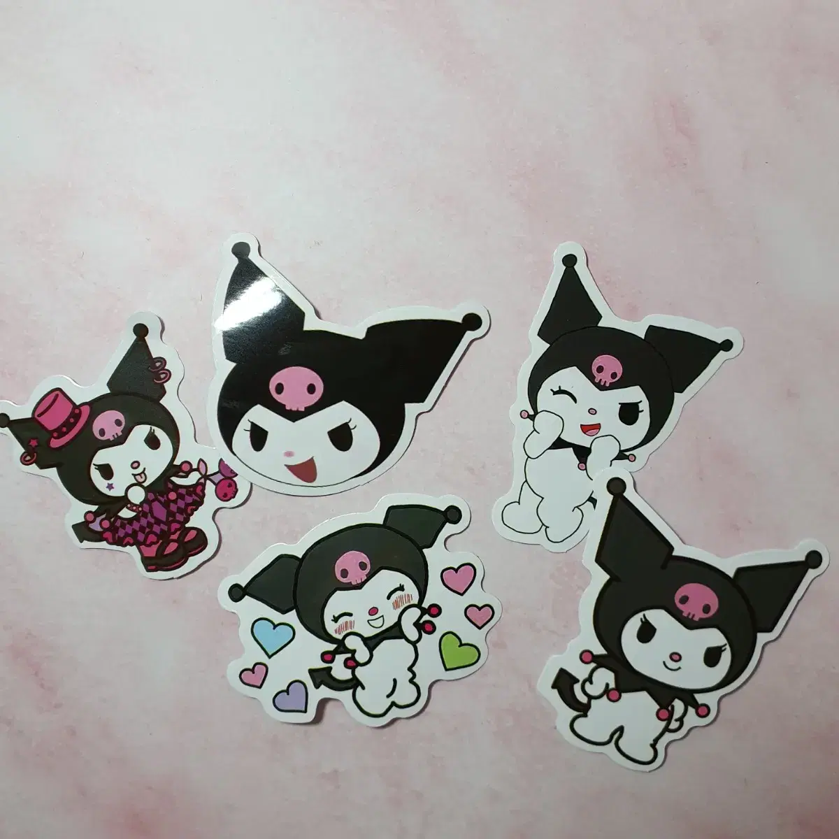 Sanrio Kuromi My Melody Cinnamon Roll Pieces Stickers Glossy Large Version