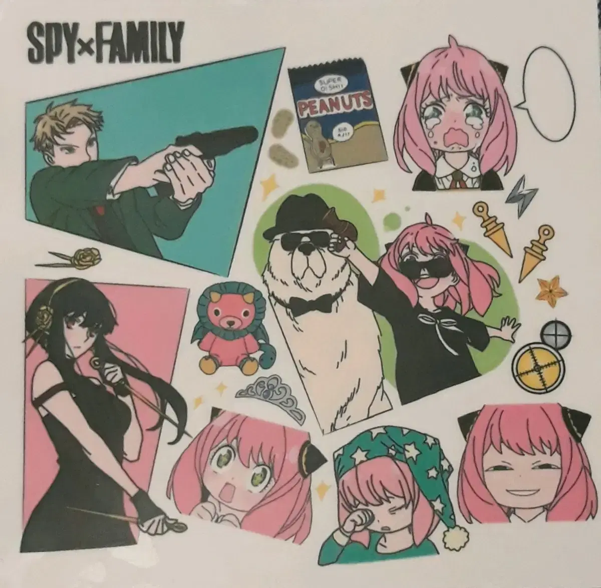 SPY FAMILY Instagram Transparent Annie Stickers