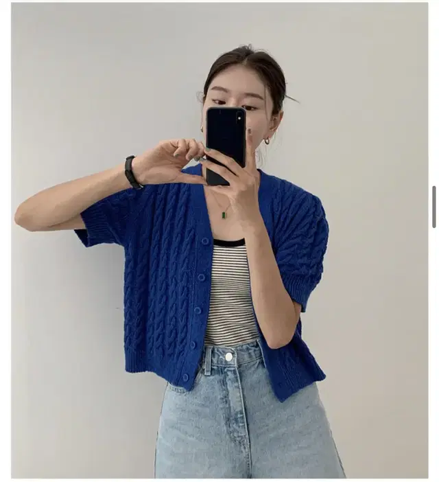 언더비 hiji cotton cardigan