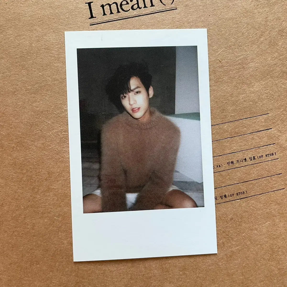 BTOB minhyuk The Way Home Photocard