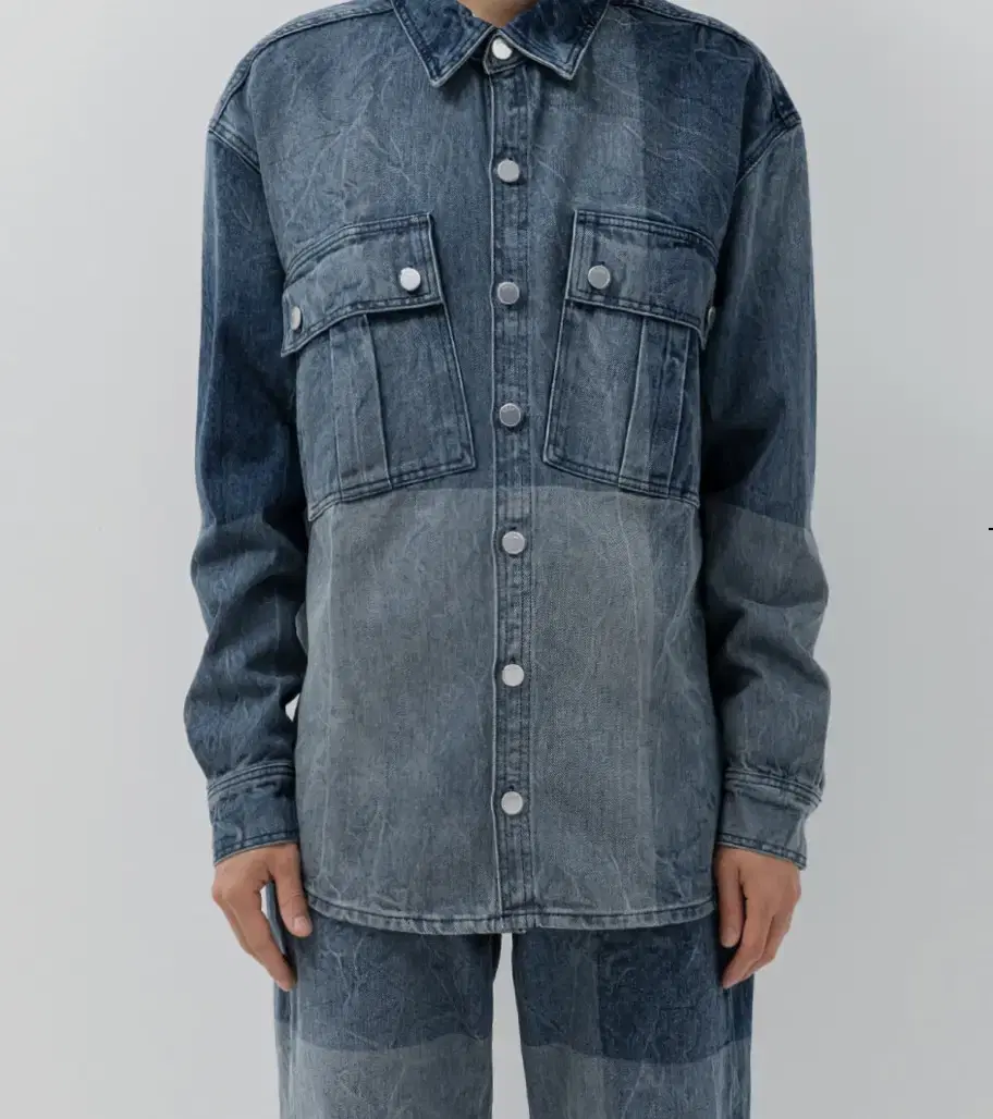 032c jumbo denim shirts jacket 점보데님